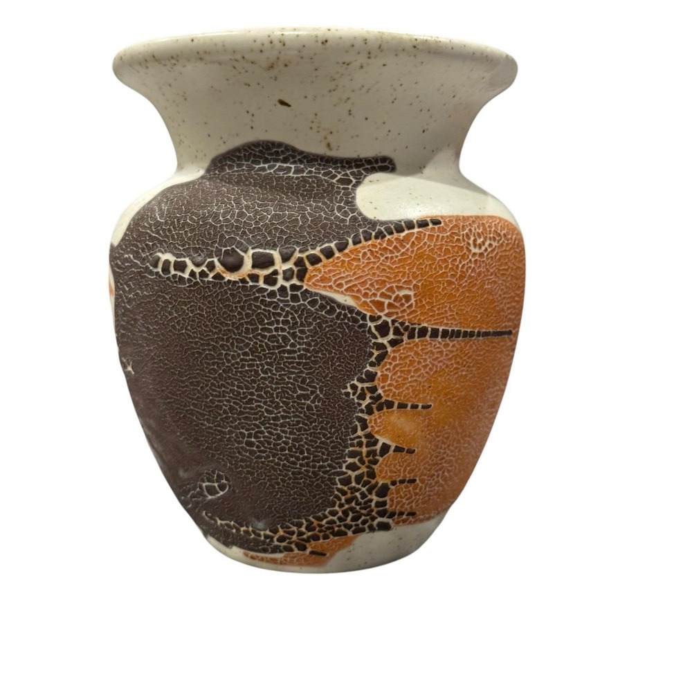 Royal Haeger Earth Wrap Vase Lava Glaze Ceramic MCM Vintage Textured 6"‎ - Picture 11 of 13